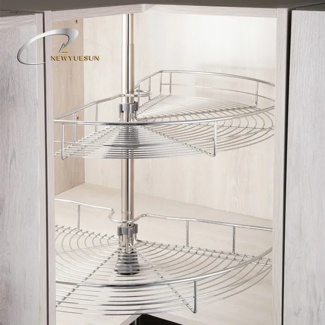 Kitchen Cabinet 180 Metal Wire Revolving Magic Corner Basket Buy