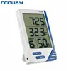 Fine workmanship table wireless thermometer with hygrometer with time clock