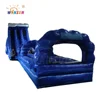 Cooling blue crush water slides, dry combo slip slides, Splash inflatable slide games for sale now