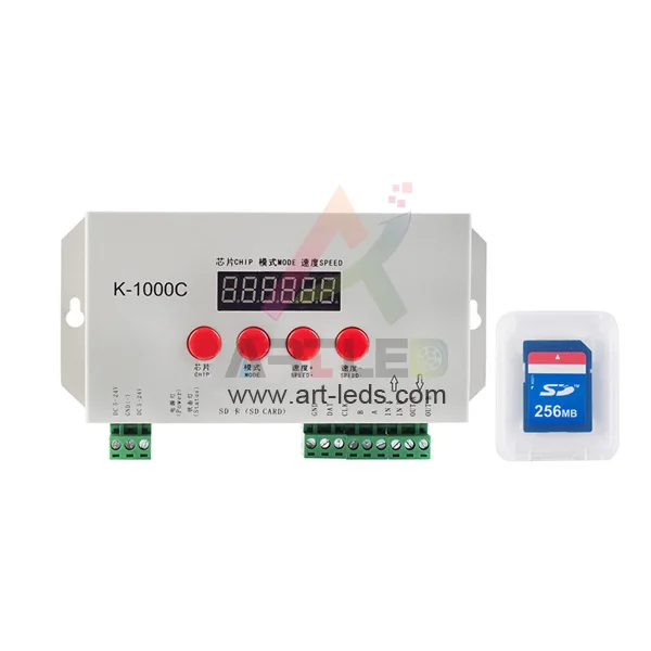 k1000c sd card sk6812 rgbw led pixel controller