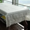 100% linen tea table cloth / pure natural linen tea tablecloth / crochet edging & braid tea table cloth