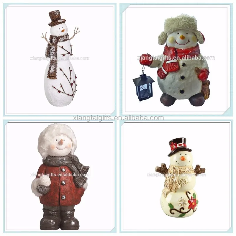 resin snowman statue