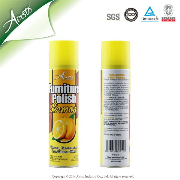 
US Market Experienced FDA Standard Matte Finish Wood Furniture Polish Spray 