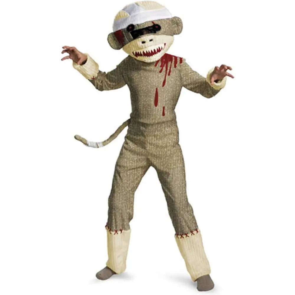 Sock Monkey Girl Child Costume