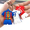 Professional custom cloth soft PVC key ring with logo 3D custom keychain making supplies