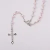 Yiwu New Product Cheap Religious Coloured Glass Imitation Pearl Beads Rosary