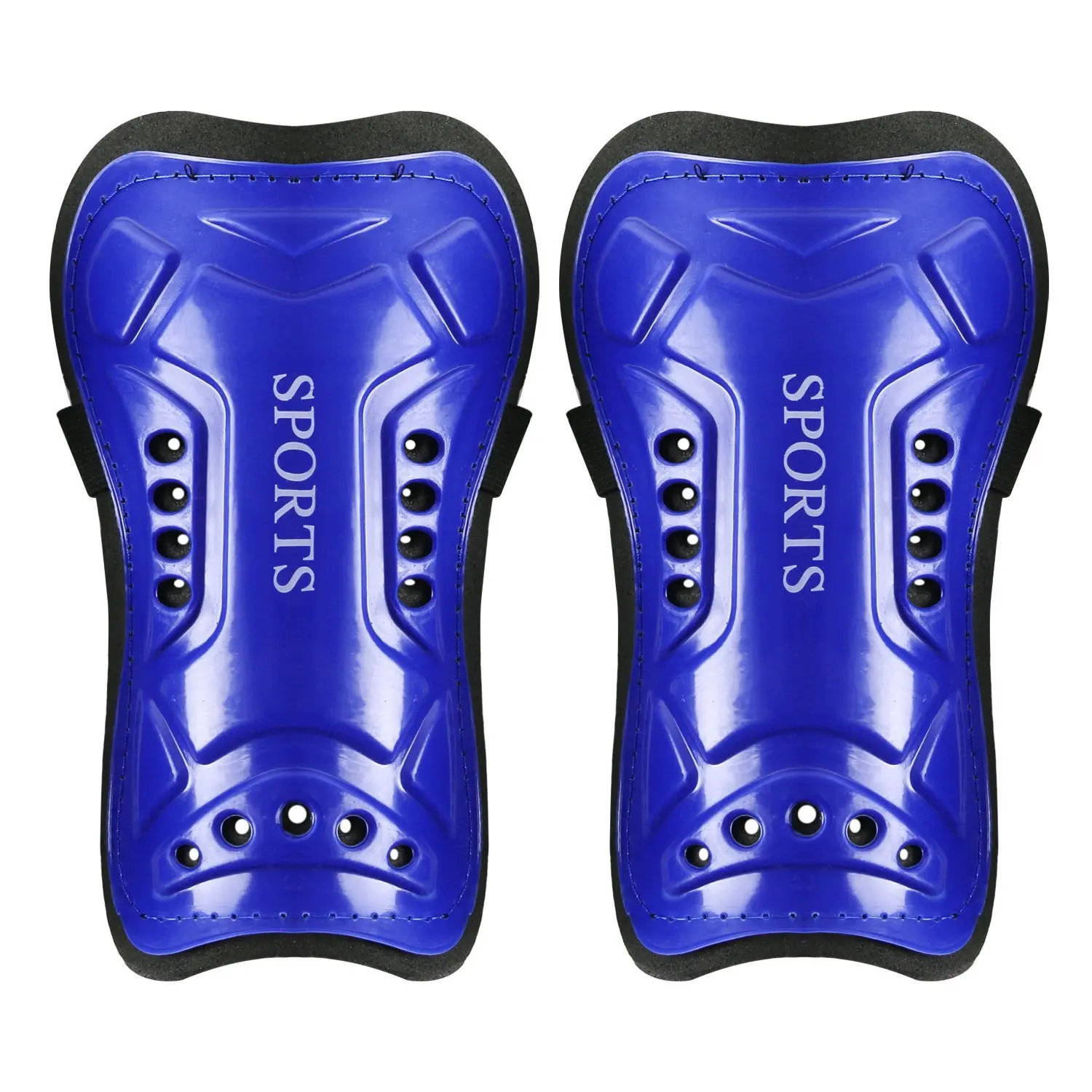 1Pair Adults Breathable Shockproof Soccer Sports Shin Pad Adjustable