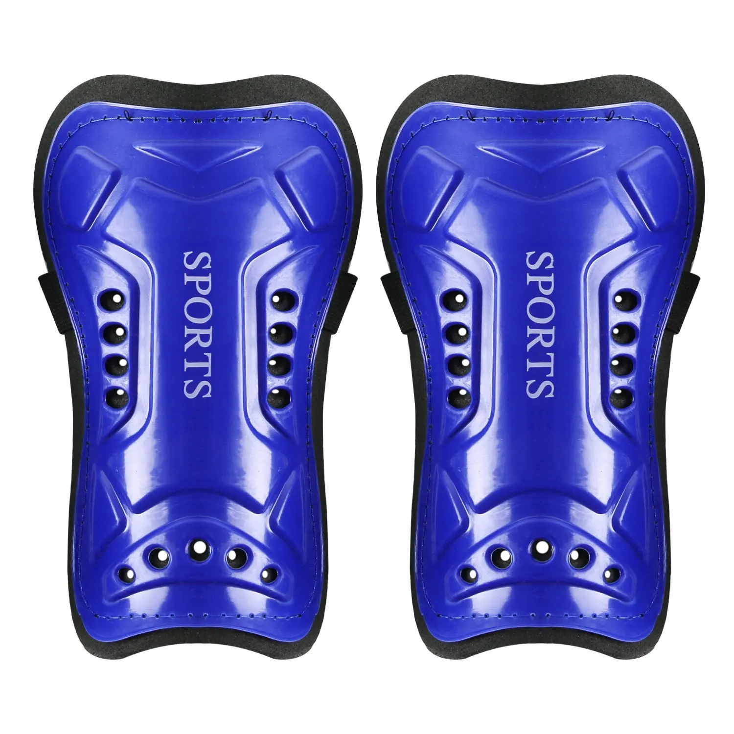 1Pair Adults Breathable Shockproof Soccer Sports Shin Pad Adjustable ...