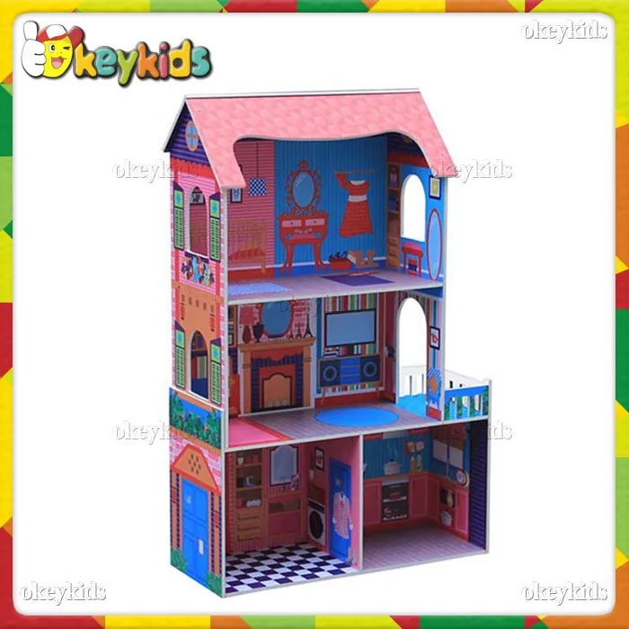 Wholesale Cheap Kids Wooden Doll House Toy With Furniture W06a142 Buy Doll House Toy,Doll