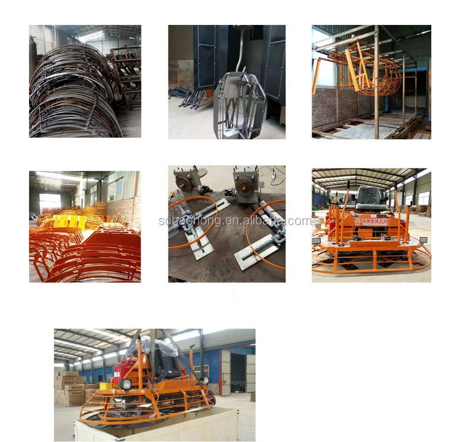 Double floating ride-on concrete power trowel machine for polishing