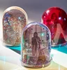 Large crystal ball personality quicksand sequin photo frame gold powder acrylic PS water injection custom frame