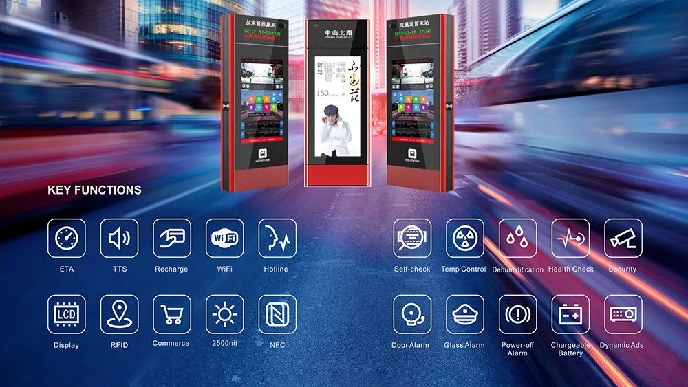 Smart Bus Stop With Bus Time Arrival System Voice Broadcasting Buy