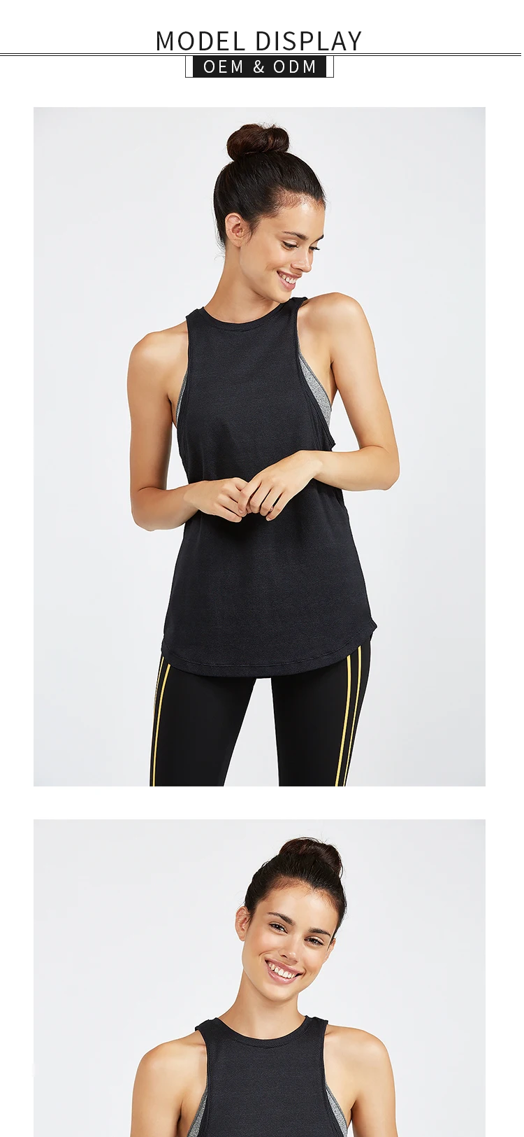 high neck yoga top