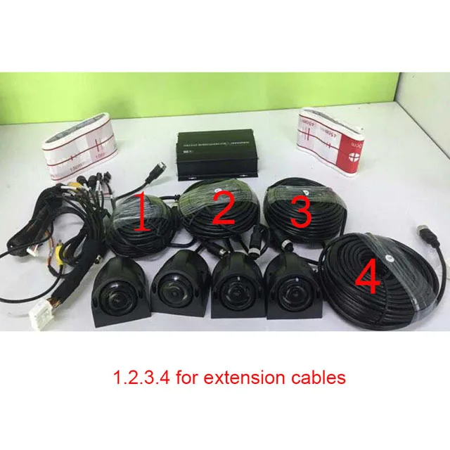 Car Top View Camera System Aerial Around Bird View 360 Degree Camera Surround View Camera