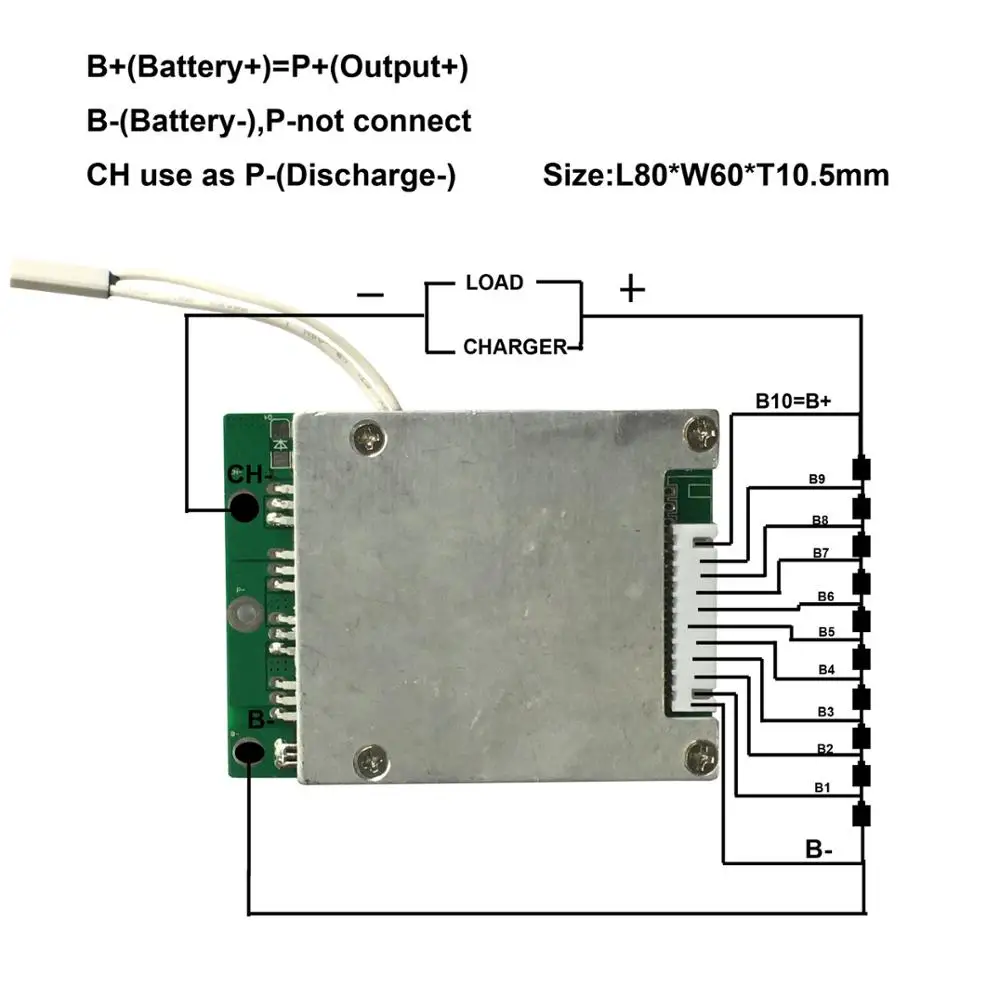 Bms 10s 36v схема