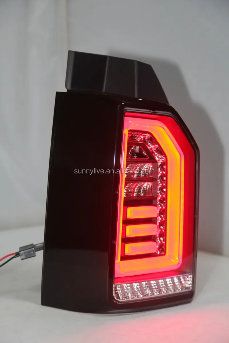 For Volkswagen Transporter T6 led rear light Black Housing Clear cover