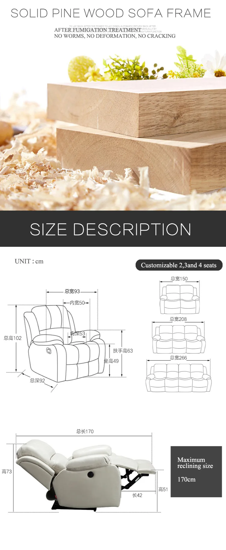 recliner living sofa