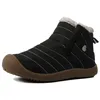 Wholesale Rubber Sole Oem Black Winter Fashion Casual Snow Ankle Boots Men