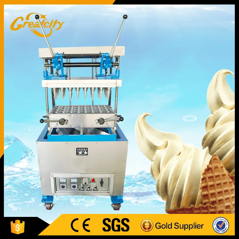 Hot Sale Semi Automatic Waffle Ice Cream Cone Wafer Biscuit Making