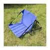 Outdoor Foldable Cushion Stadium Seats & Cushions with Back Rest and Mesh Pocket Black