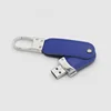 Custom Promotion Gift 4GB 8G Keychain USB 2.0 Thumb Drive, 16G PU Leather Pen Drive Storage U Disk Swivel USB Flash Drive