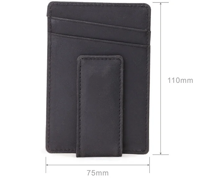 Top10 Card Holder Wallet Genuine Leather Money Clip Buy Money