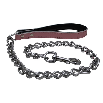 thick chain dog lead