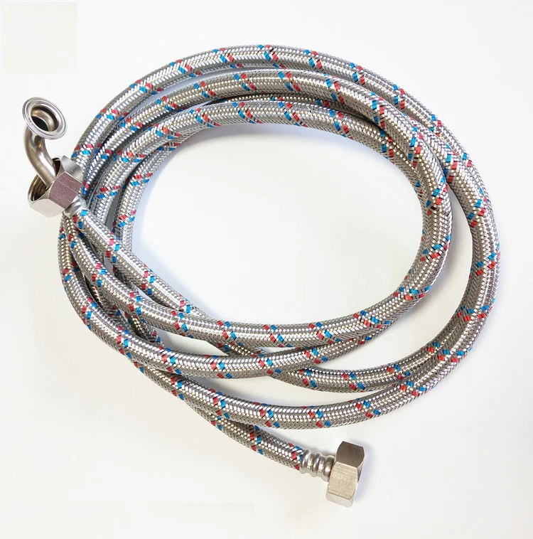 High Quality Flexible Stainless Steel Braided Washing Machine Hose With
