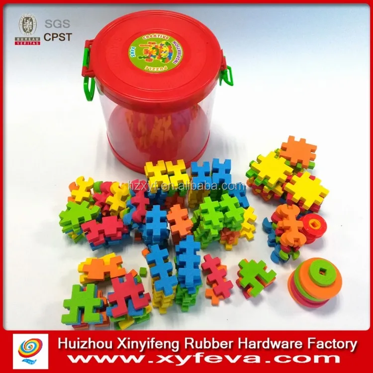 interlocking foam building blocks