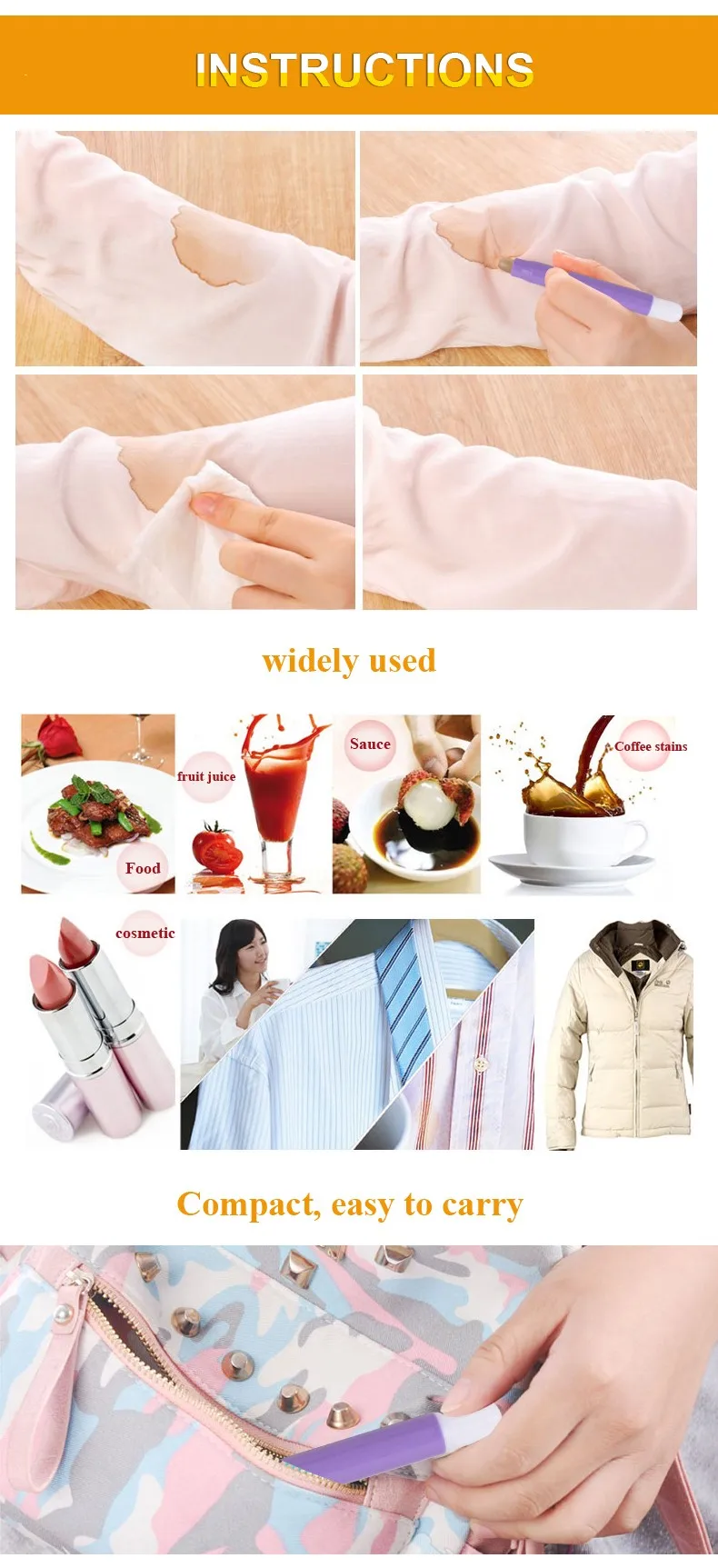 Instant Stain Spot Removal Remover Stick Pen Buy Stain Removal Stick