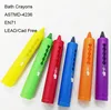Non-Toxic Washable Baby Bath Crayons, Water-Based 6 Colors Baby Art Crayons Set On Bath