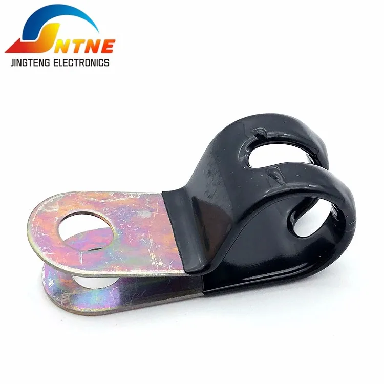 Automotive Wire Clip Electric Cable Clamps Pipe Clamp With Two Holes