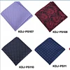 Traditional Natural Hand Printed 100% Silk Satin Custom Print Woven Handkerchief For Men