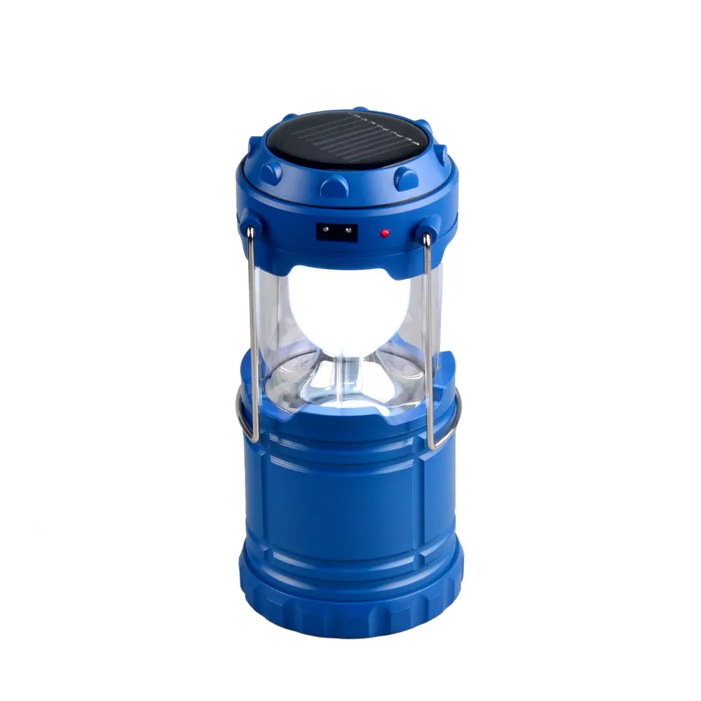 Abs Plastic Pop Up Lantern Outdoor Camping 6 Led Solar Lantern Light ...