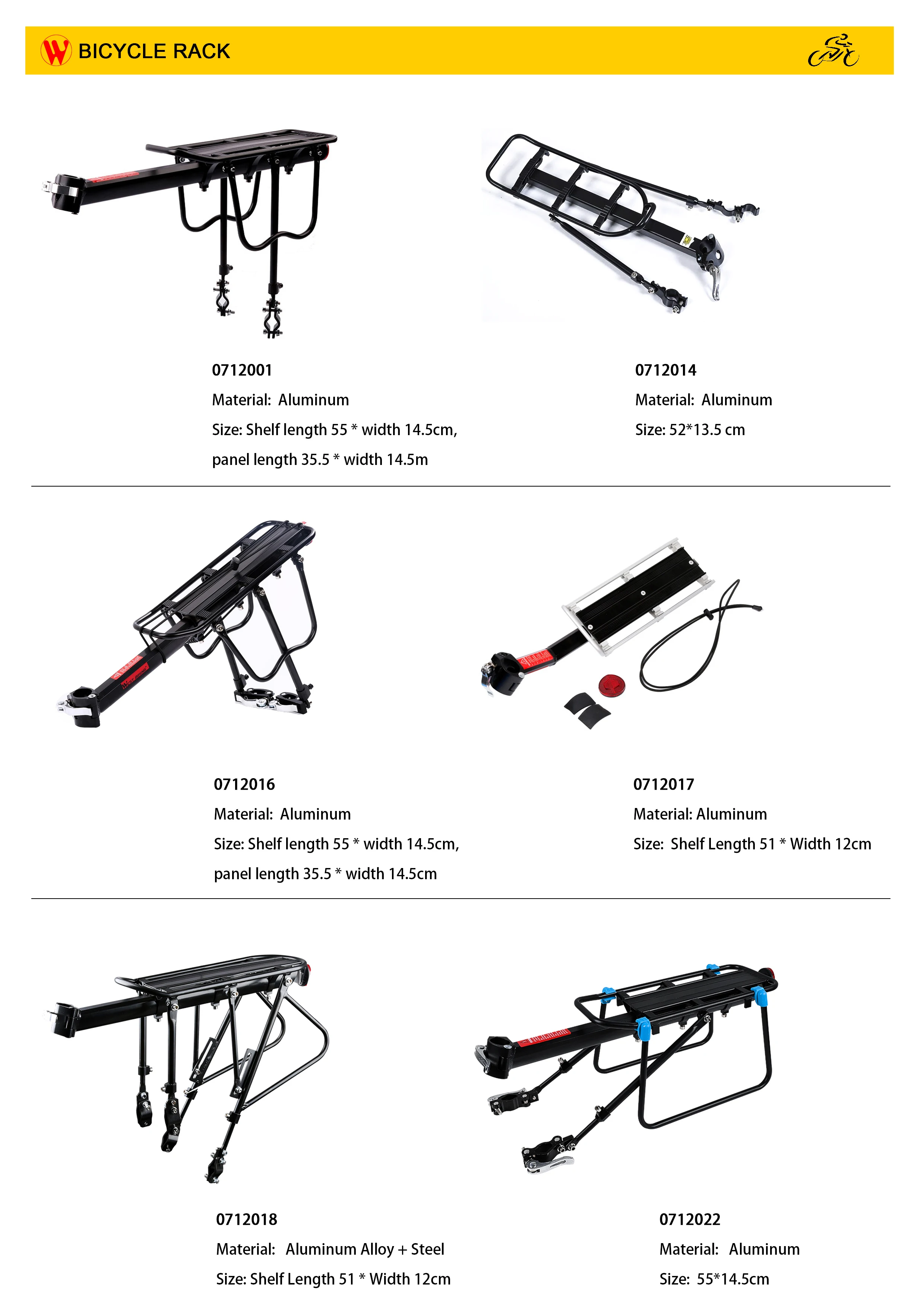 West Biking Bike Racks Rear Luggage Bicycle Accessories Equipment Bike Rack Stand Footstock