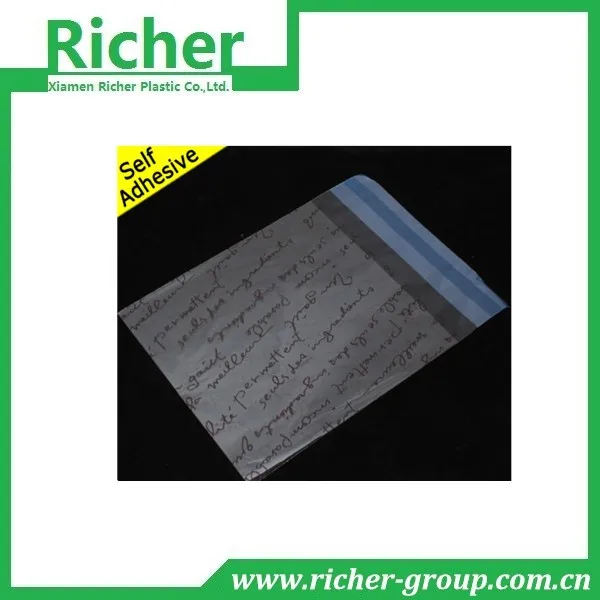 2014 sheer Self-Adhesive plastic bags for small  jewelry