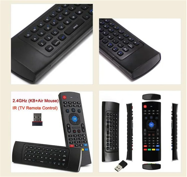 Mini 2.4Ghz Wireless Keyboard 6-Axis Air Mouse Remote Control TOPLEO MX3 2.4g Mini Fly Air Gyro mouse