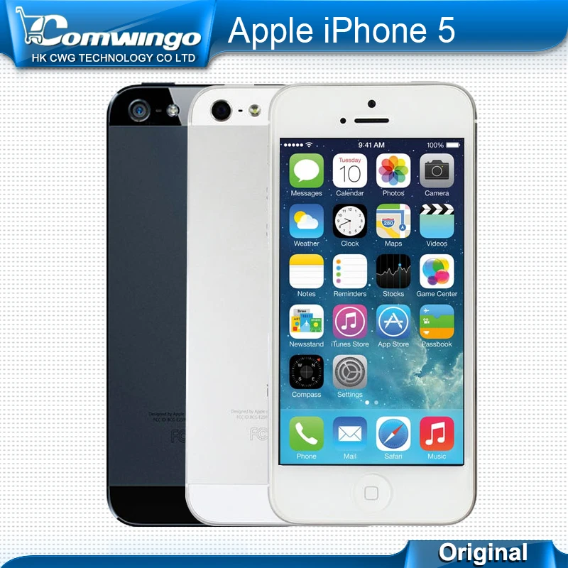 Factory unlocked APPLE iPhone 5 Original Cell Phone iOS 8 OS Dual core 1G RAM 16GB