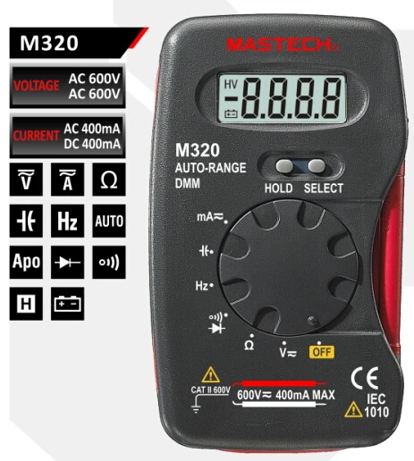 Manual Range Digital Multimeter M300 M320 With 1999 Counts - Buy