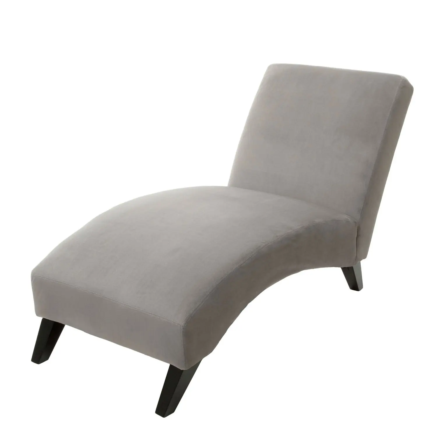 Buy This Grey Chaise Lounge Chair Features A Curved Back A Modern