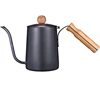 Zero defects 600ml Gooseneck Tea Kettle Long Narrow Spout Coffee Maker spout design pot With Wooden Handle