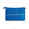 2016 new design women wholesale China custom cosmetic case makeup bag, Quilted plaid storage toiletry grooming bag organizer
