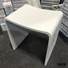 U shape acrylic resin stone bathroom stool