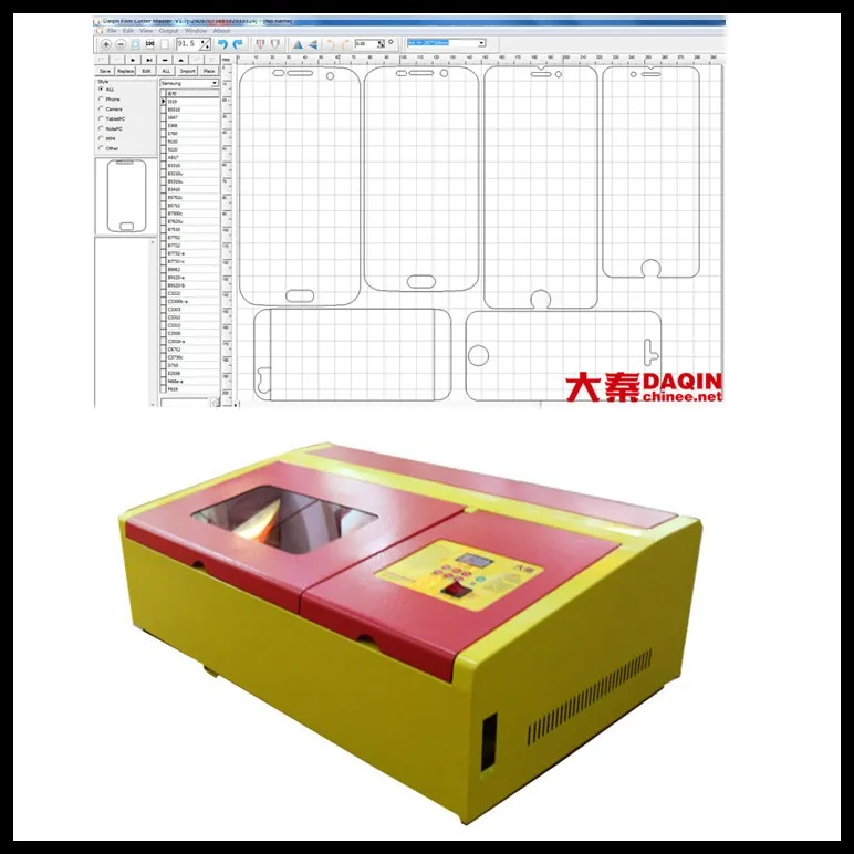 Laser Cutting Cell Phone Screen Protector Machine For Antishock