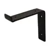 Hidden brackets for holding pipe shelves brackets