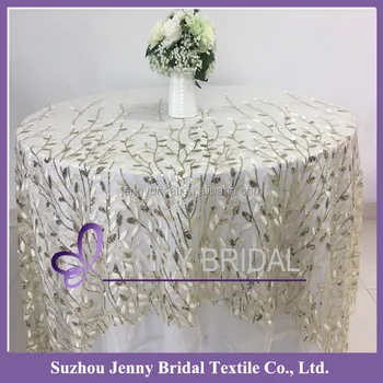 TC196A Embroidery Table Cloth Underlay Sequin Lace Fabric TC196A Embroidery Table Cloth Underlay Sequin Lace Fabric