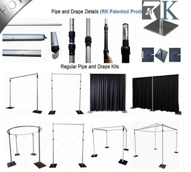 High Quality Wedding Backdrop Pipe And Drape System For Wedding