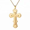 Hot Selling Religious Jewelry Three Layers Jesus Cross Pendant Necklace