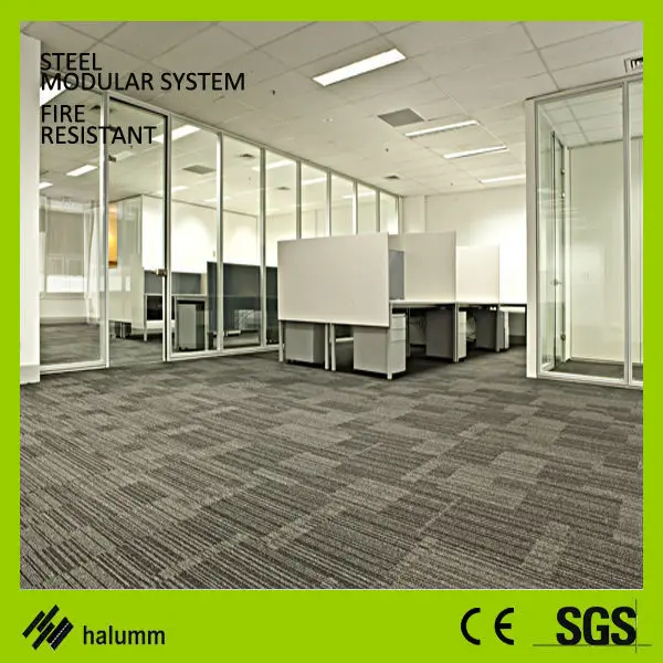 Full Height Office Dividing Wall Solid Soundproof Glass Cubicle Walls Designer Double Glass Wood Partition With Blind Buy Australian Standard