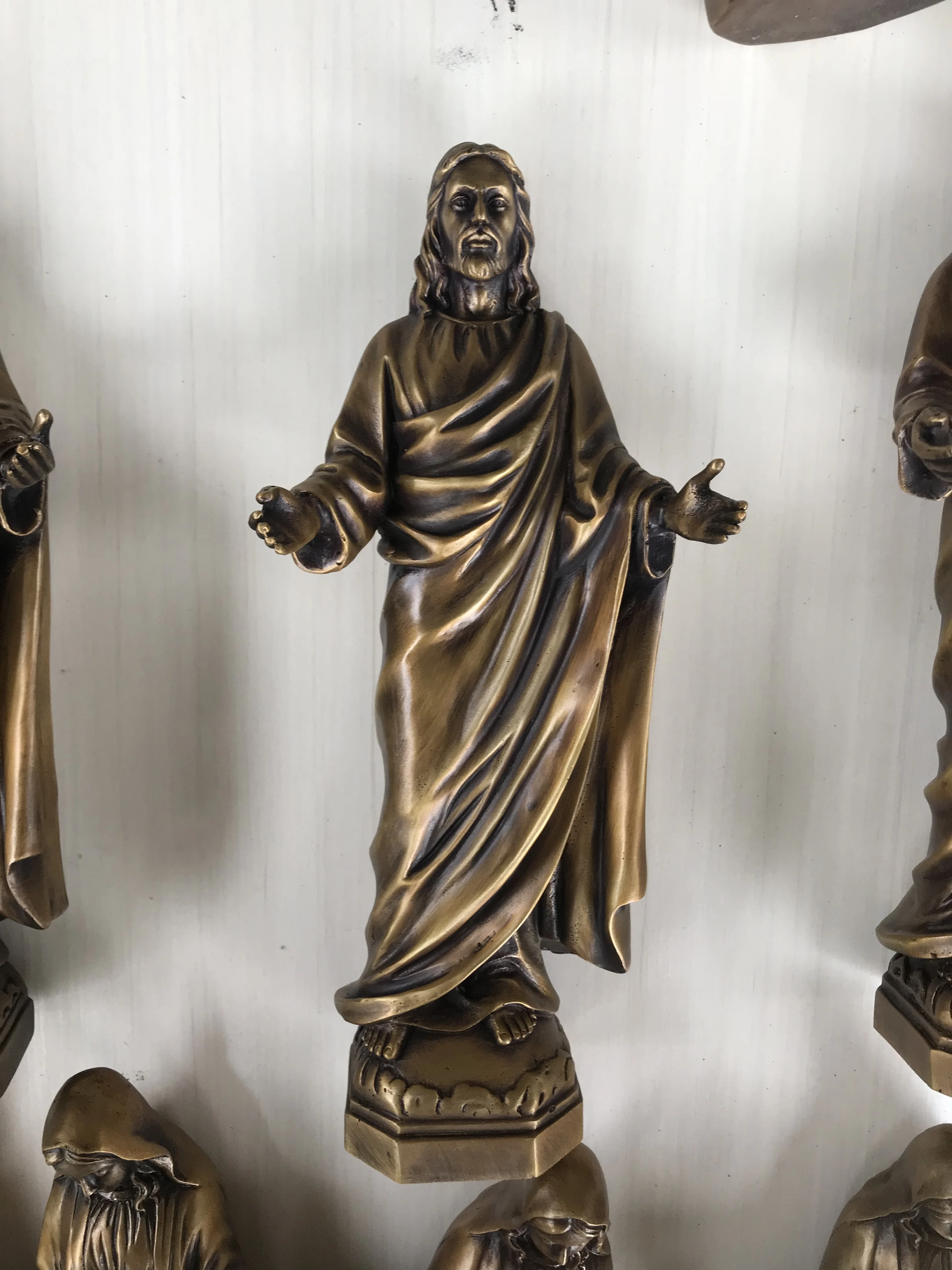 Outdoor Use Bronze Life Size Christian Jesus With Bible Statue Buy